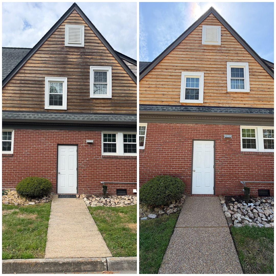 Complete Exterior House Washing & Surface Cleaning in Newport News, VA – Stunning Results by On Point Pressure Washing