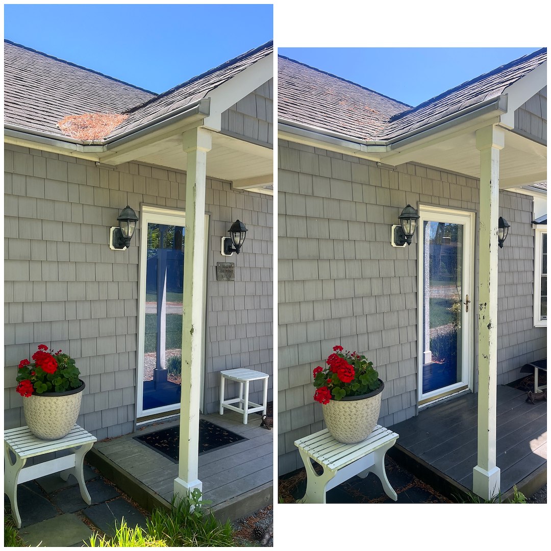 On Point Pressure Washing and a first-time house washing customer in Gloucester, VA: